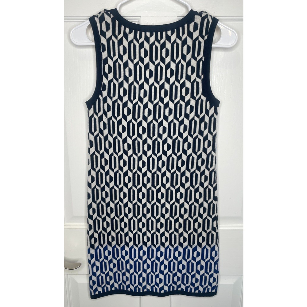 Juicy Couture Women's Sleeveless Sweater Mini Dress XS Cotton Wool 70s Mod Geo - Picture 5 of 8